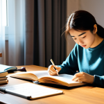 Preparing for the Exam**

"A young woman, wearing comfortable and modest clothing, sitting at a desk studying for the 住宅管理士 exam, surrounded by textbooks and notes, a cup of tea nearby, fully clothed, appropriate attire, safe for work, perfect anatomy, natural proportions, warm lighting, professional, family-friendly."

**