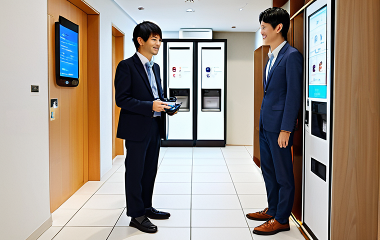 주택관리사 업무 중 잦은 문제와 해결책 - Modern Apartment Lobby - Tech Integration**

"A bright and welcoming lobby of a modern Japanese apar...